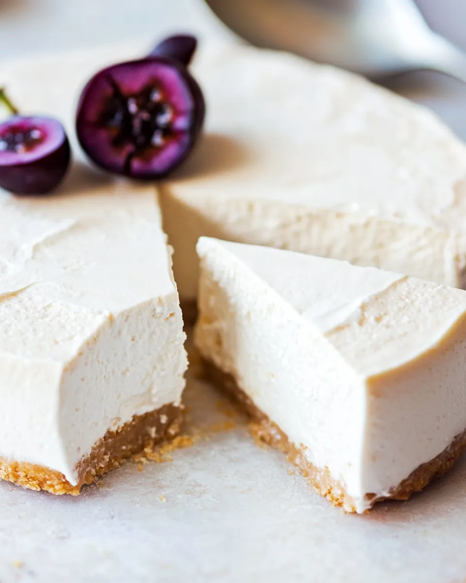 Healthy No-Bake Vegan Cheesecake (grain-free and paleo) recipe photo