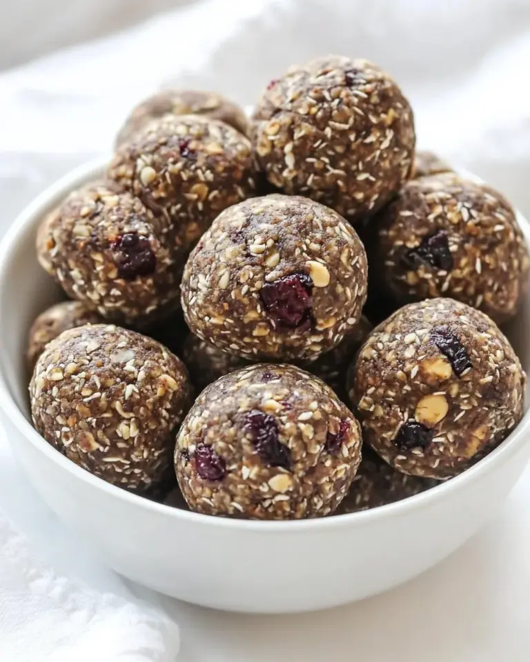 Homemade No-bake Cranberry Energy Bites w/ Peanut Butter photo