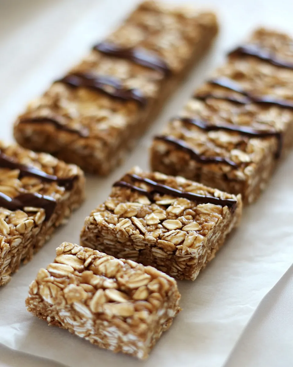 Easy No Bake Almond Butter Granola Bars recipe photo