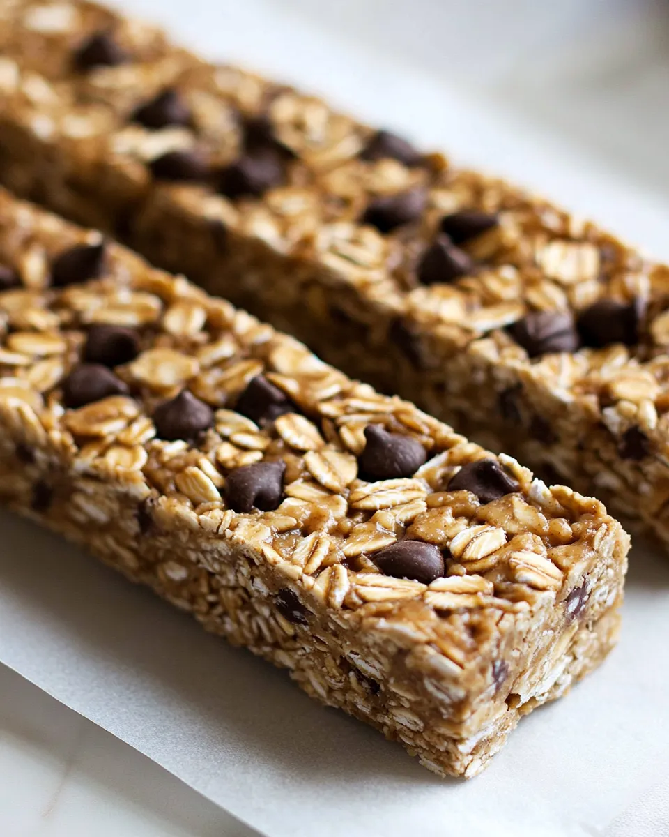 Healthy No Bake Almond Butter Granola Bars shot