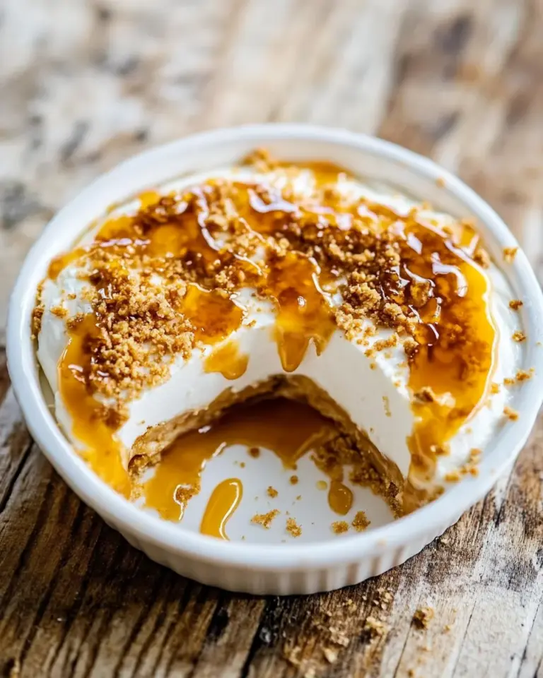 Homemade No Bake Caramel Cheesecake photo