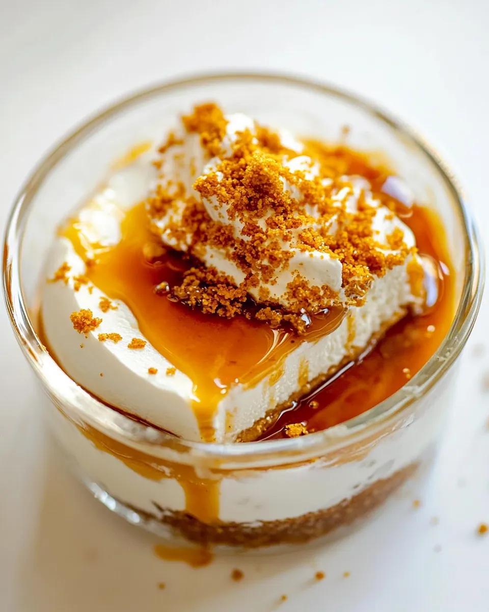 Easy No Bake Caramel Cheesecake recipe photo