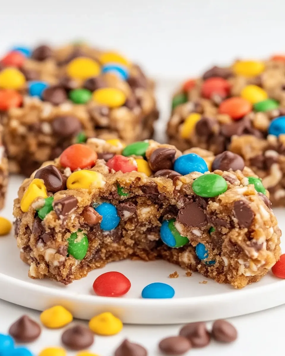 Delicious No Bake Monster Cookies shot