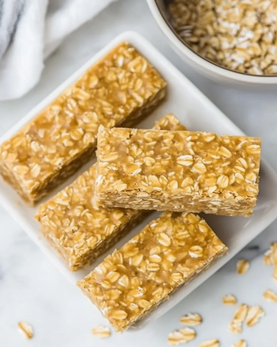 Homemade No Bake Oatmeal Bars photo