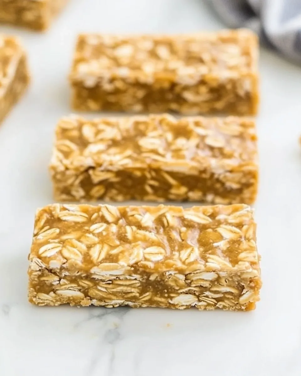 Delicious No Bake Oatmeal Bars shot