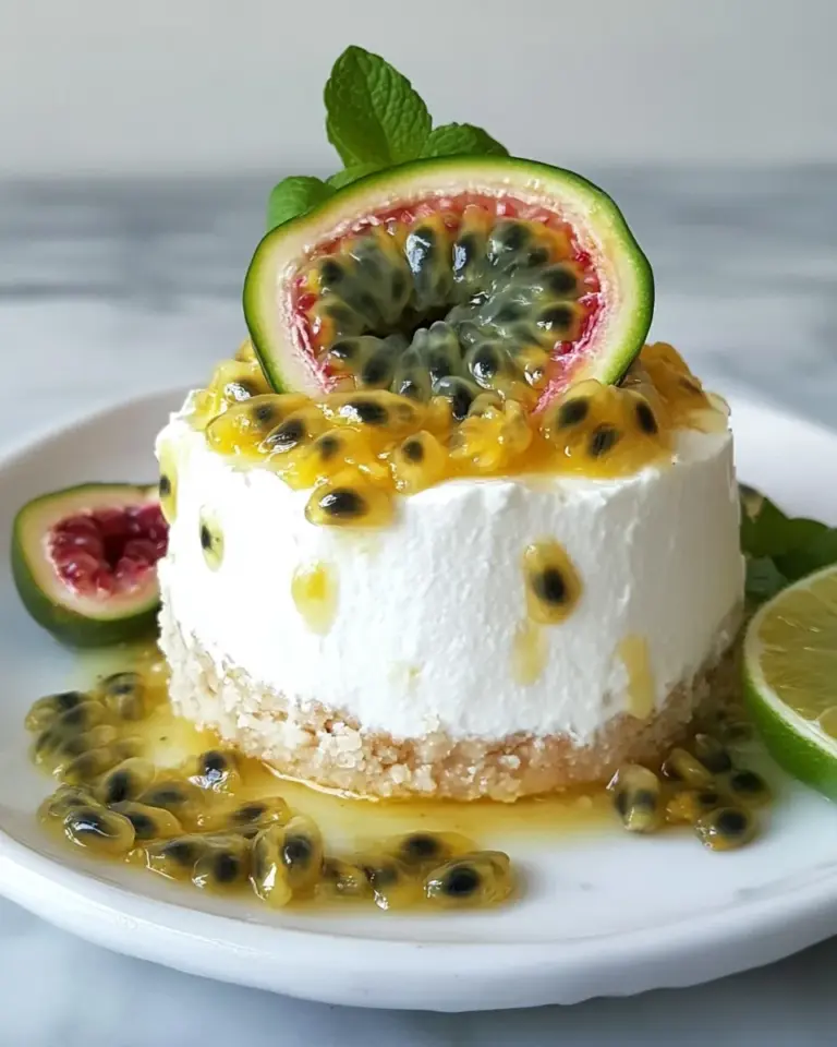 Homemade No Bake Passion Fruit Cheesecake photo