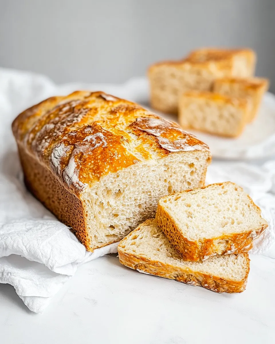 Quick No Knead Sandwich Bread shot