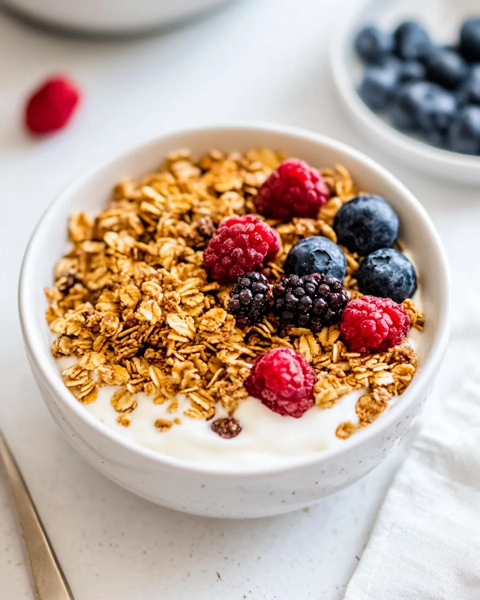 Delicious Nut-Free Granola shot