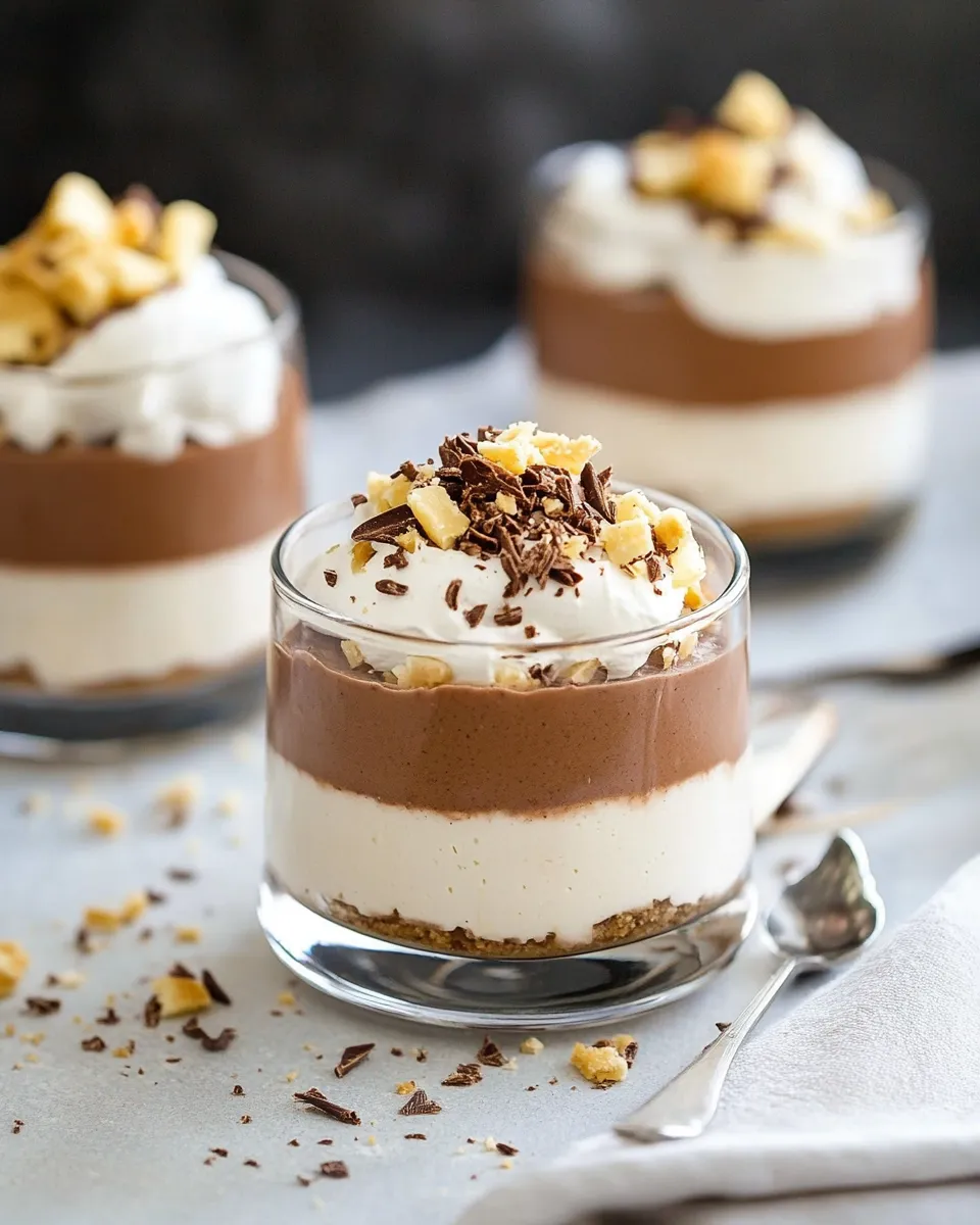 Delicious Nutella Cheesecake Mousse shot