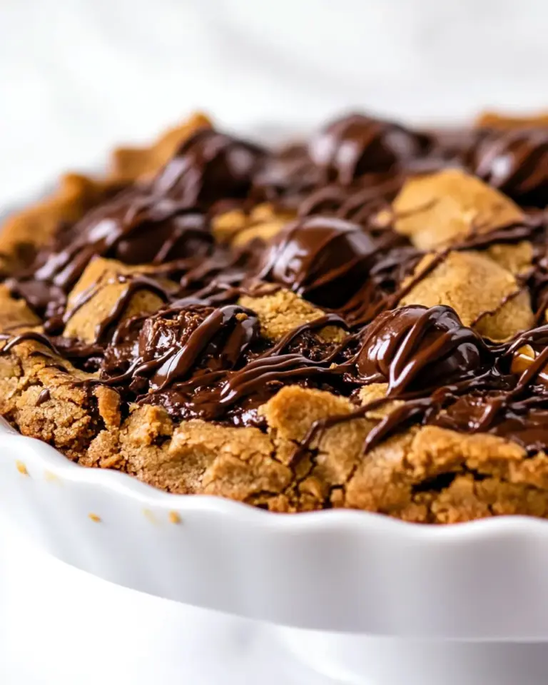 Homemade Nutella Cookie Pie photo