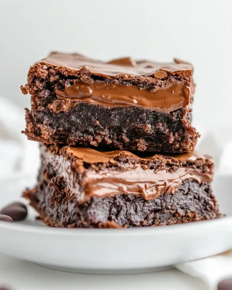 Homemade Nutella Stuffed Brownies photo