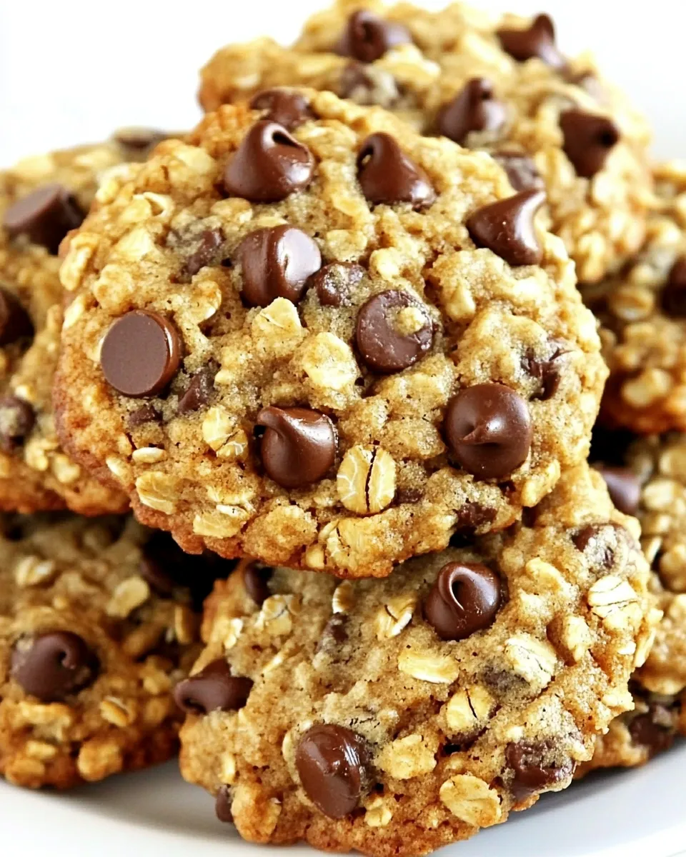 Easy Oatmeal Chocolate Chip Cookies Recipe shot