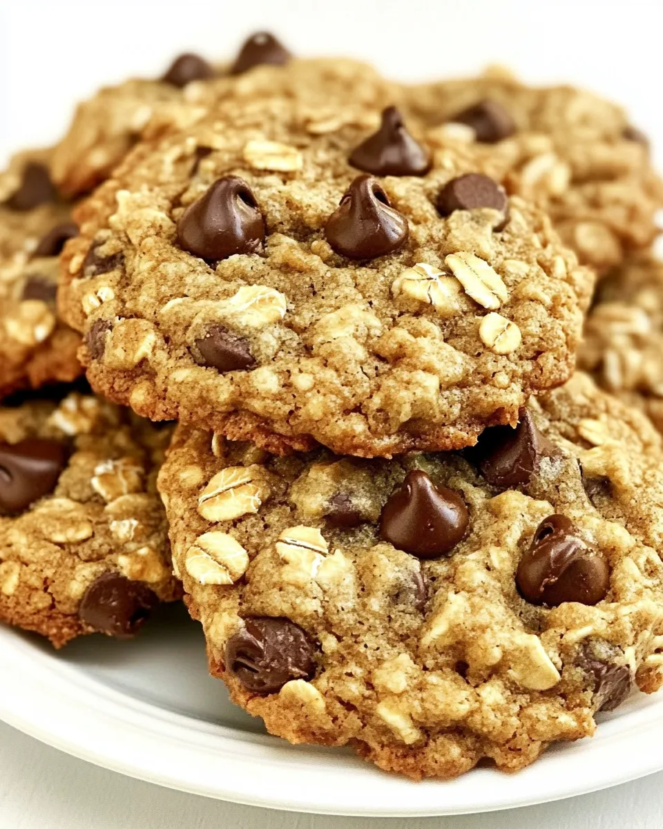 Delicious Oatmeal Chocolate Chip Cookies Recipe dish photo