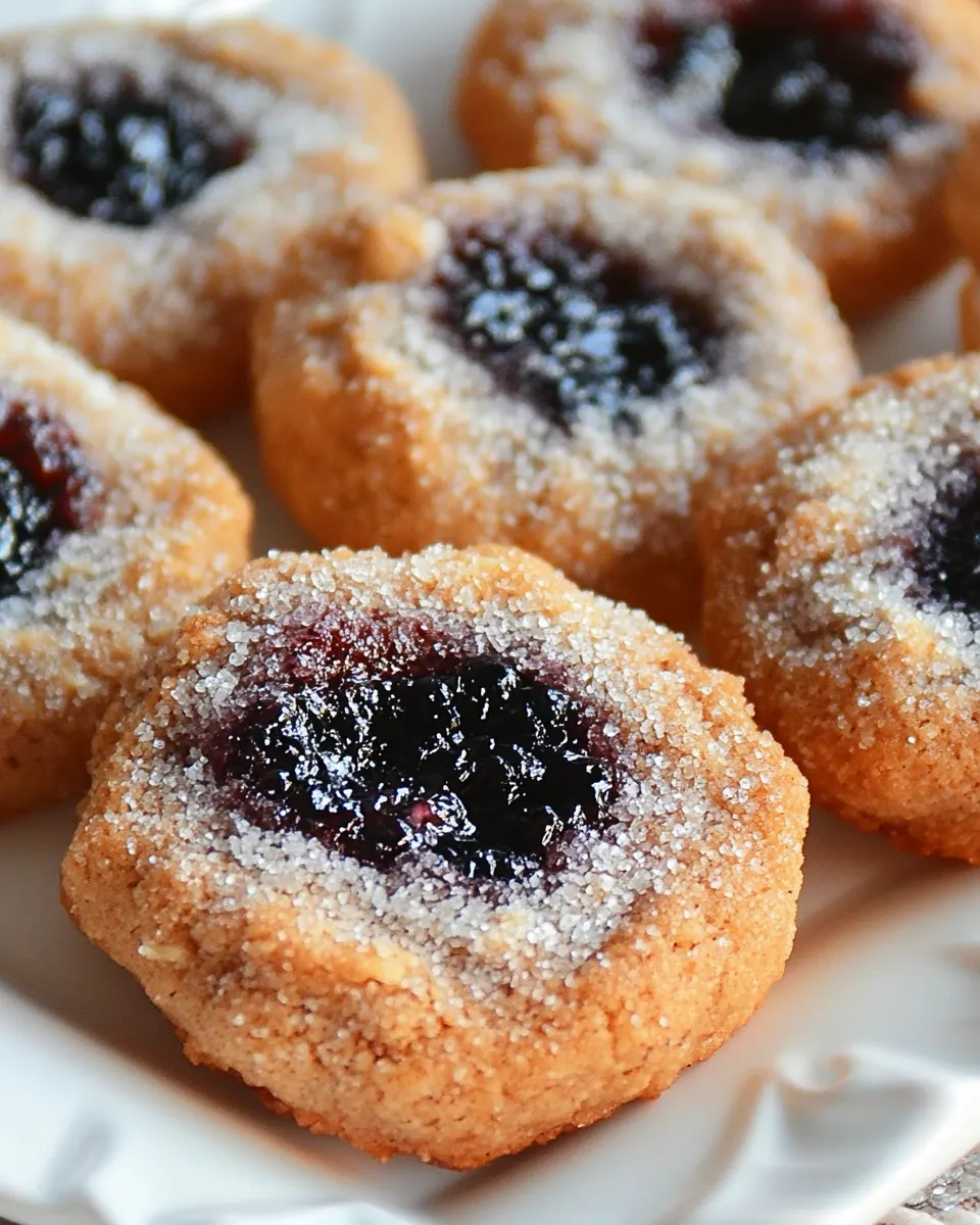 Easy Oatmeal Forest Berries Thumbprints Cookies recipe photo