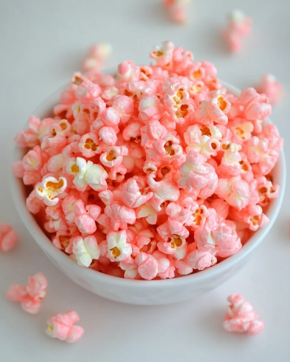 Easy Old Fashioned Pink Popcorn recipe photo