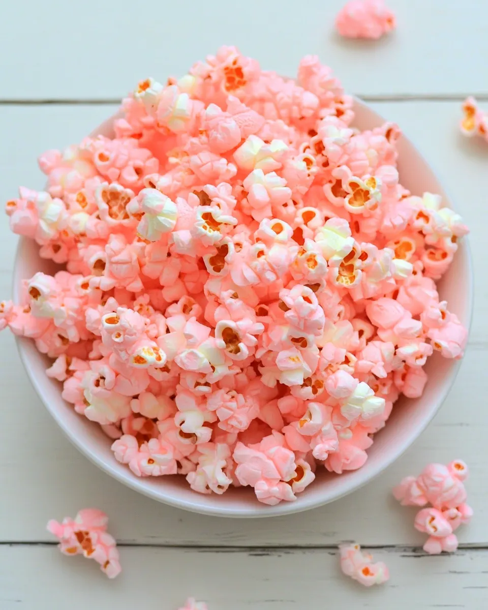 Delicious Old Fashioned Pink Popcorn shot