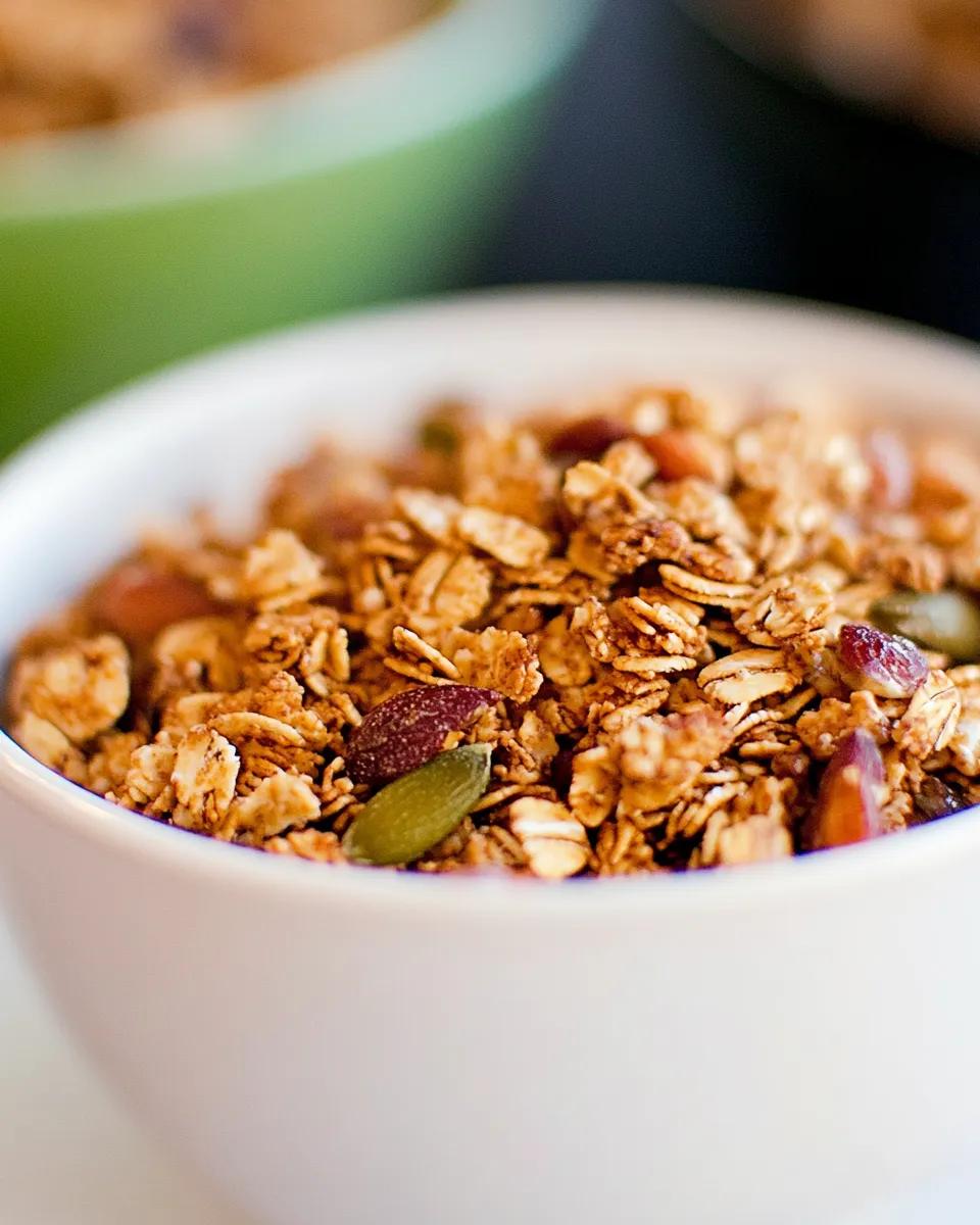 Delicious Olive Oil Granola shot