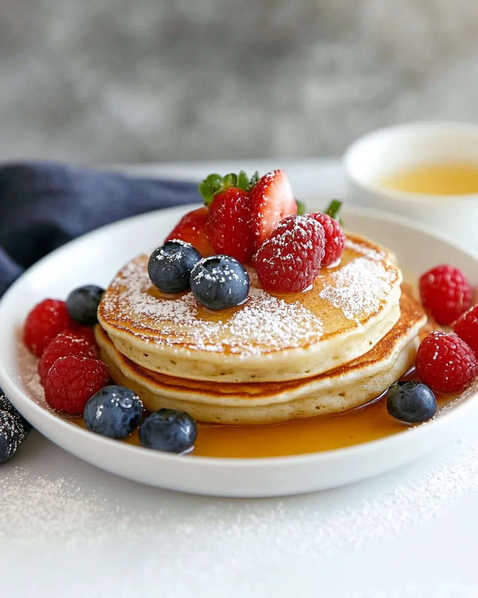 Homemade Olive Oil Pancakes photo