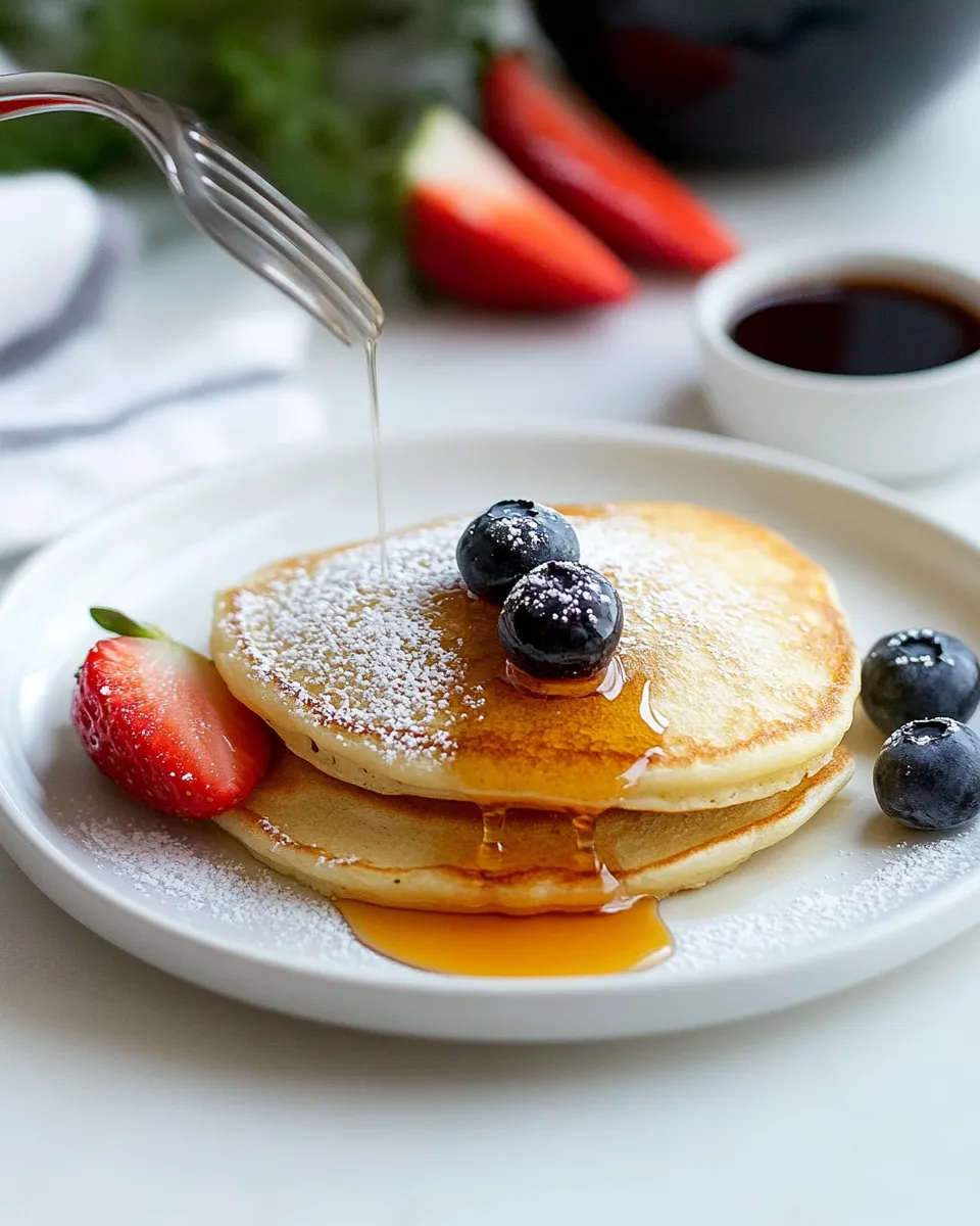 Classic Olive Oil Pancakes shot