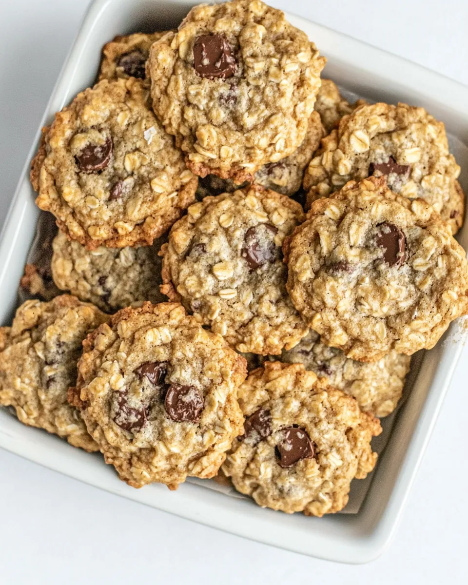 Homemade One Bowl Oatmeal Chocolate Chunk Cookies recipe photo