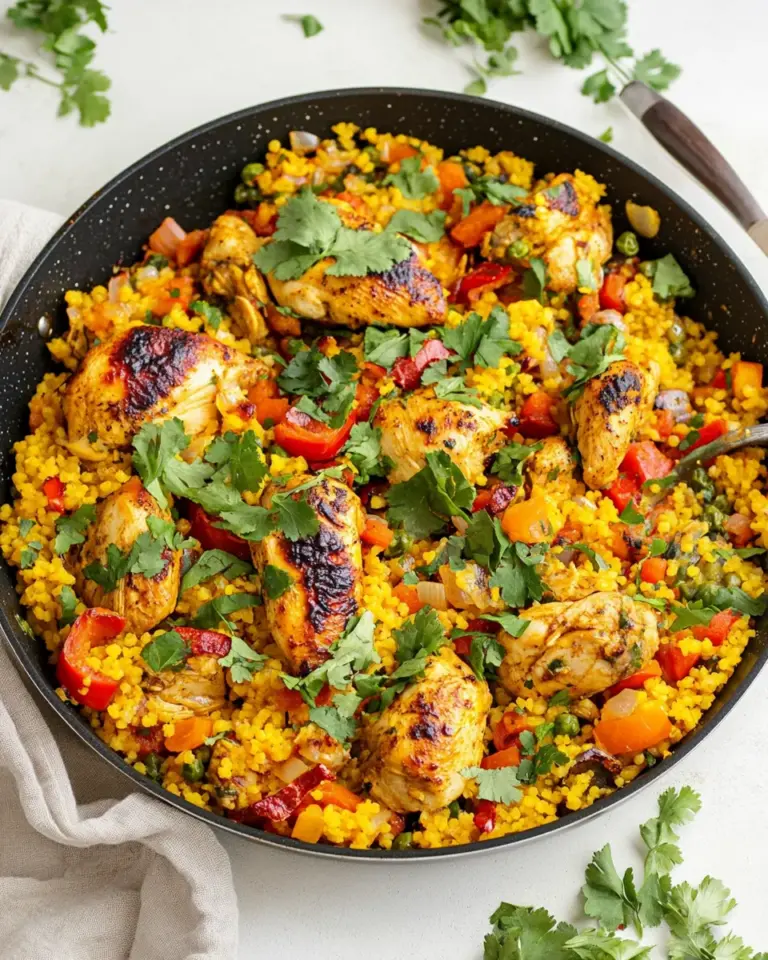 Easy One Pan Moroccan Chicken and Couscous photo
