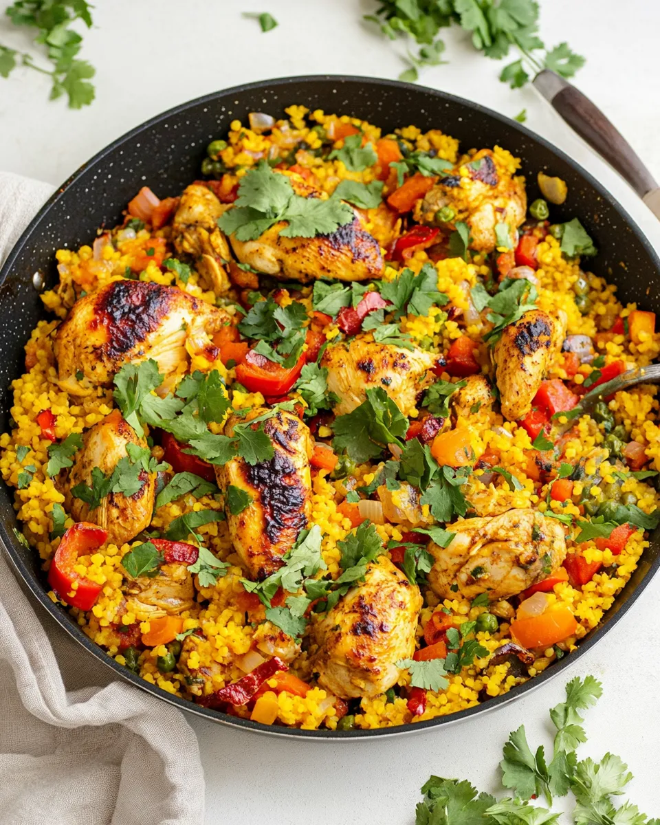 Easy One Pan Moroccan Chicken and Couscous photo