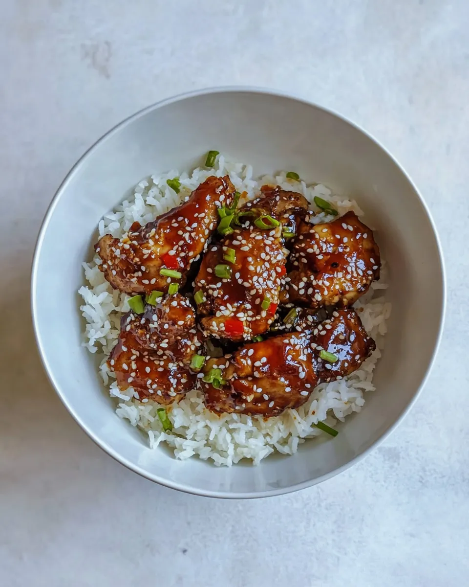Quick One Pan Sesame Chicken. recipe image