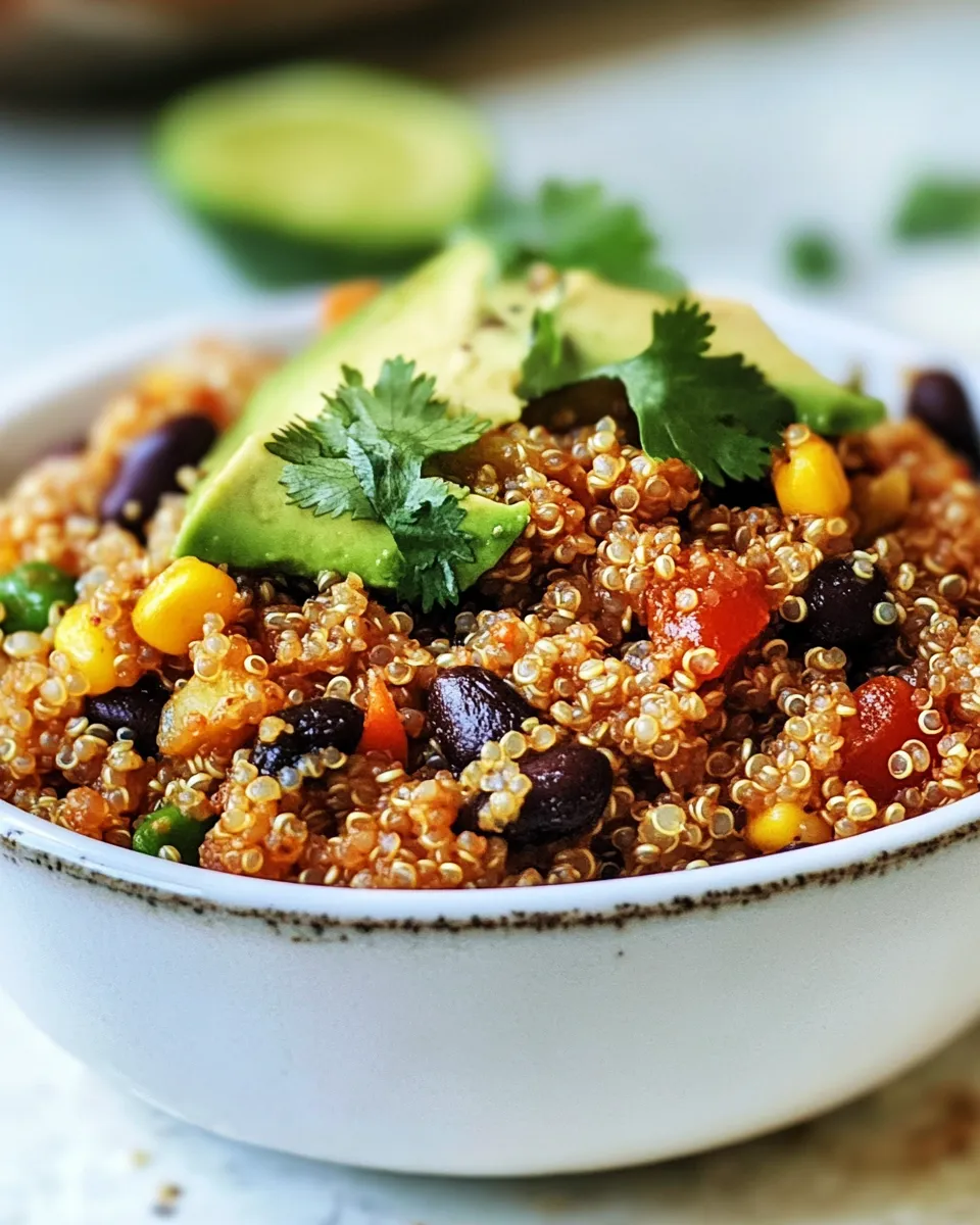 Quick One Pot Mexican Quinoa Recipe image
