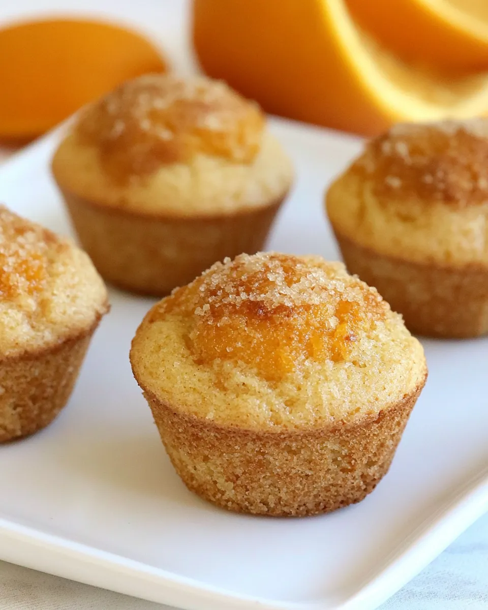Delicious Orange Mini Muffins shot