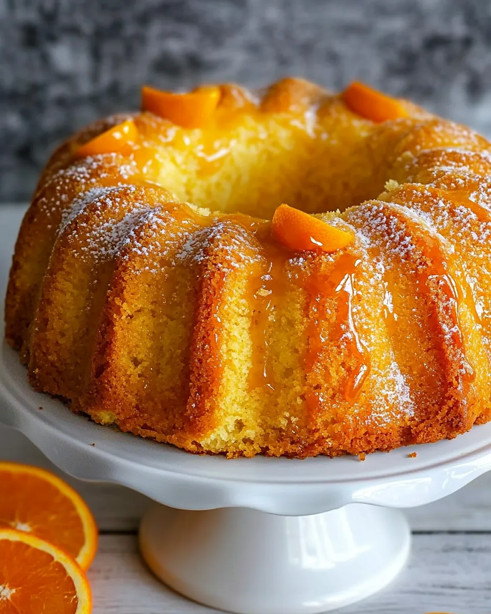 Delicious Orange Pound Cake shot