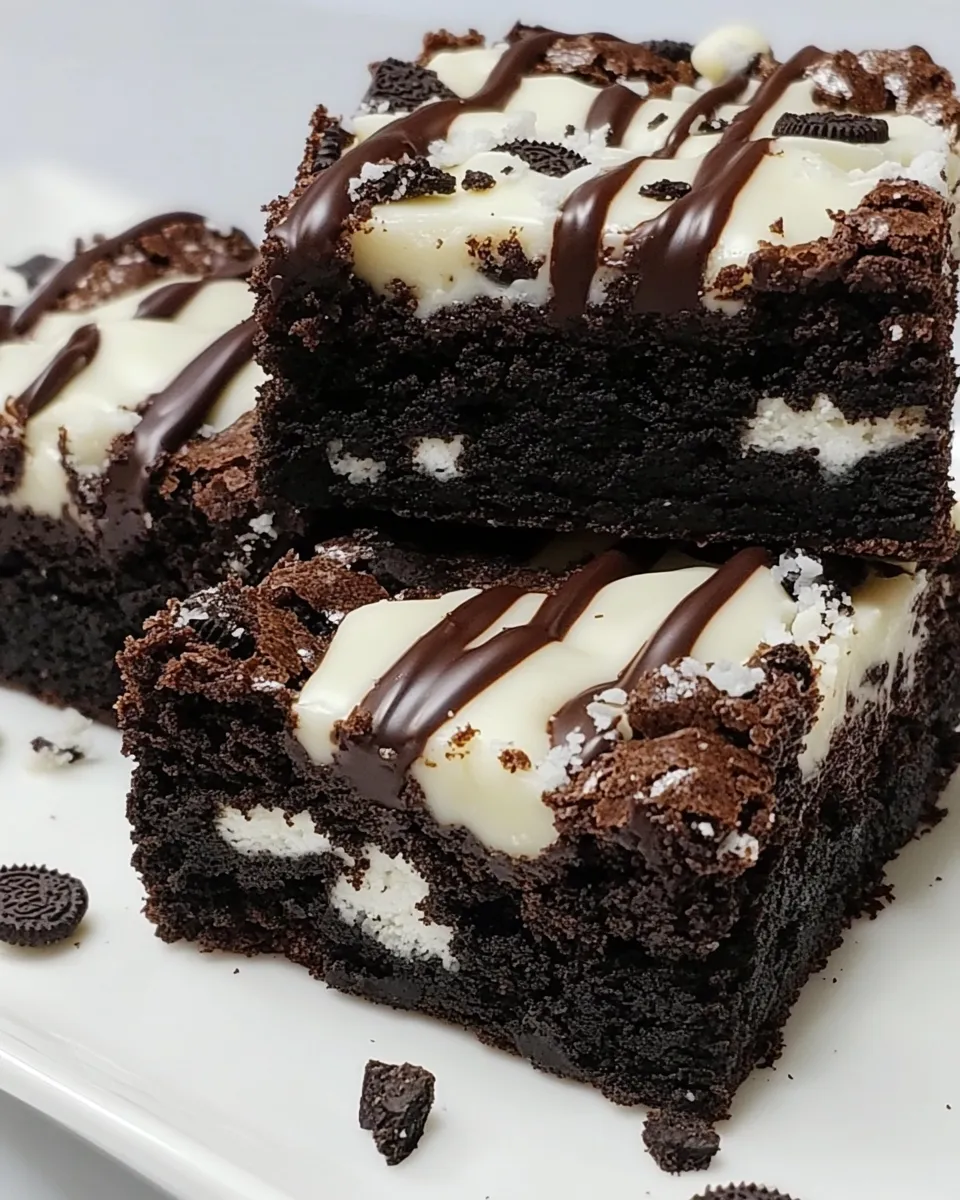 Classic Oreo Brownies with White Chocolate image