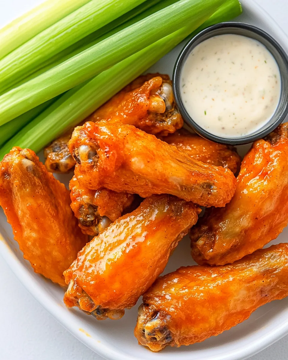 Delicious Oven Baked Buffalo Wings image