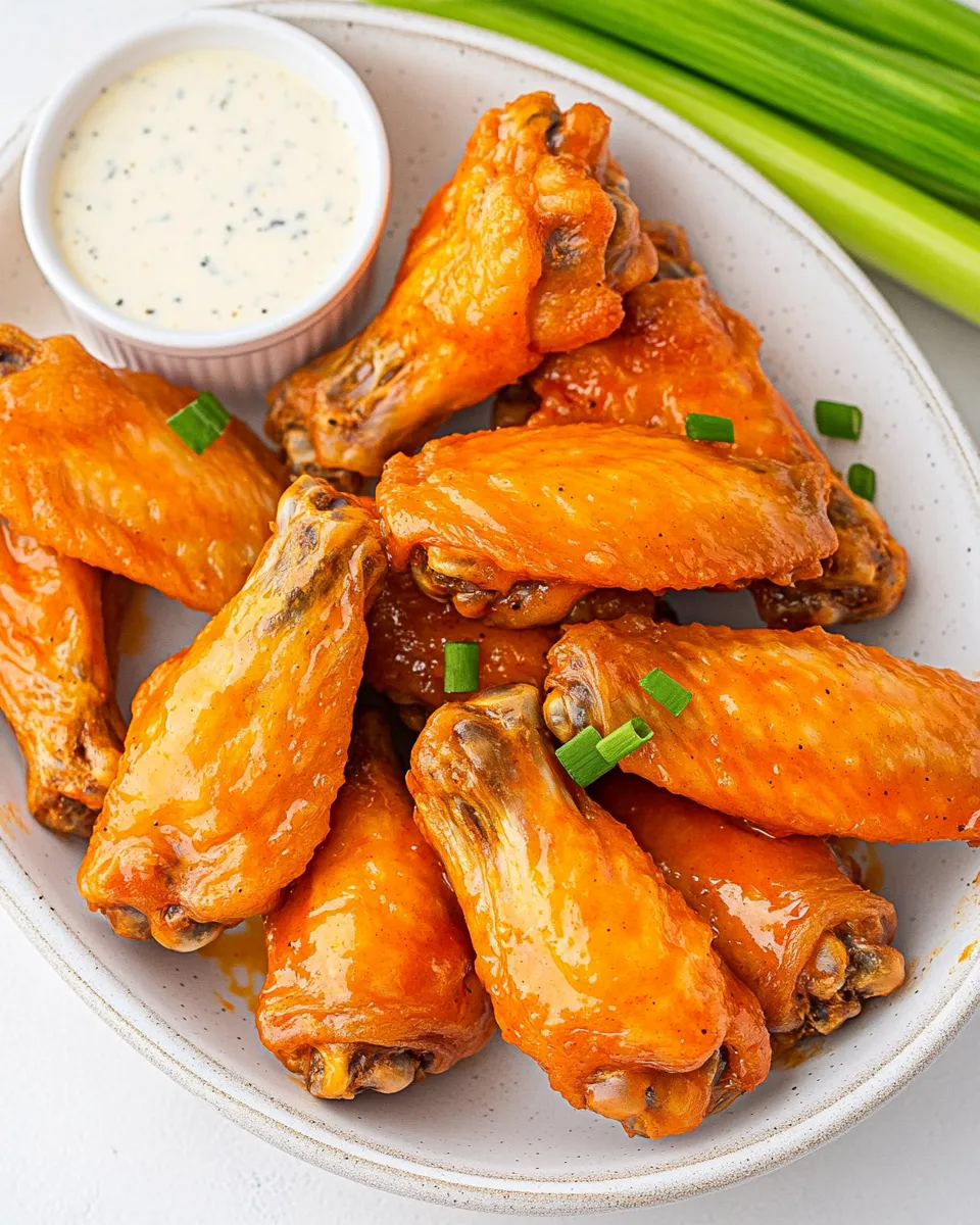 Classic Oven Baked Buffalo Wings recipe photo