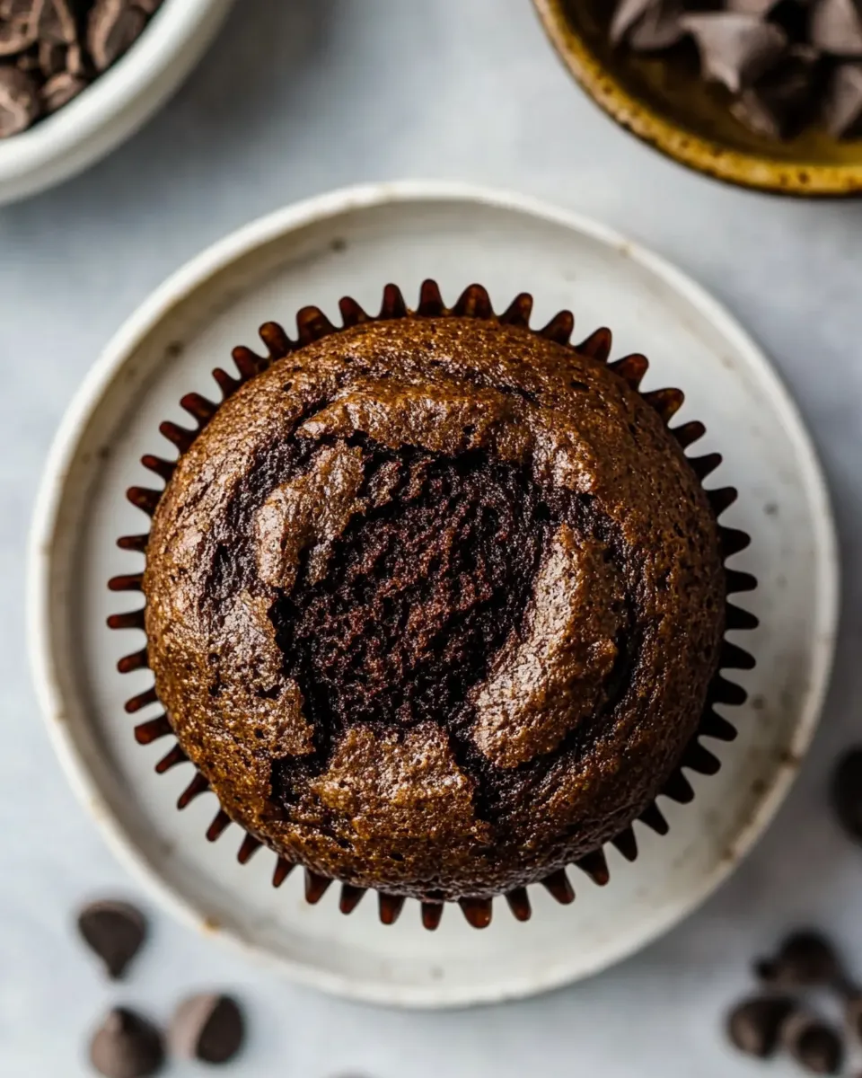 Homemade Paleo Chocolate Muffins With Tahini photo