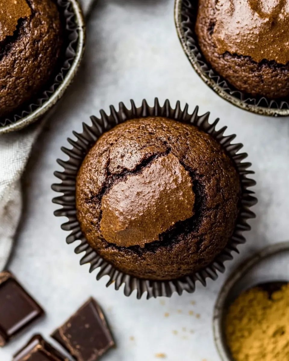 Healthy Paleo Chocolate Muffins With Tahini shot