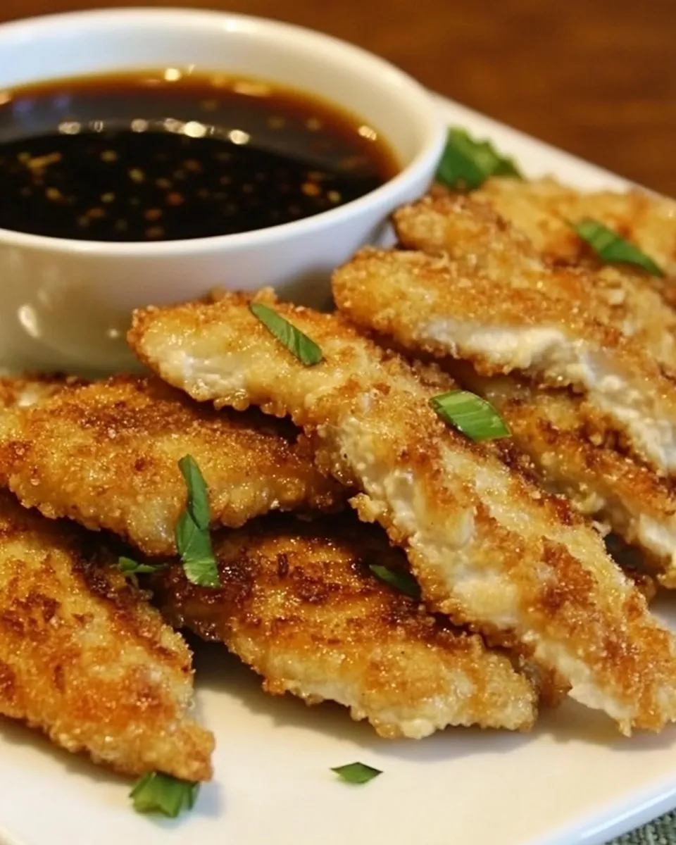 Easy Panko Chicken With Apricot Dipping Sauce photo