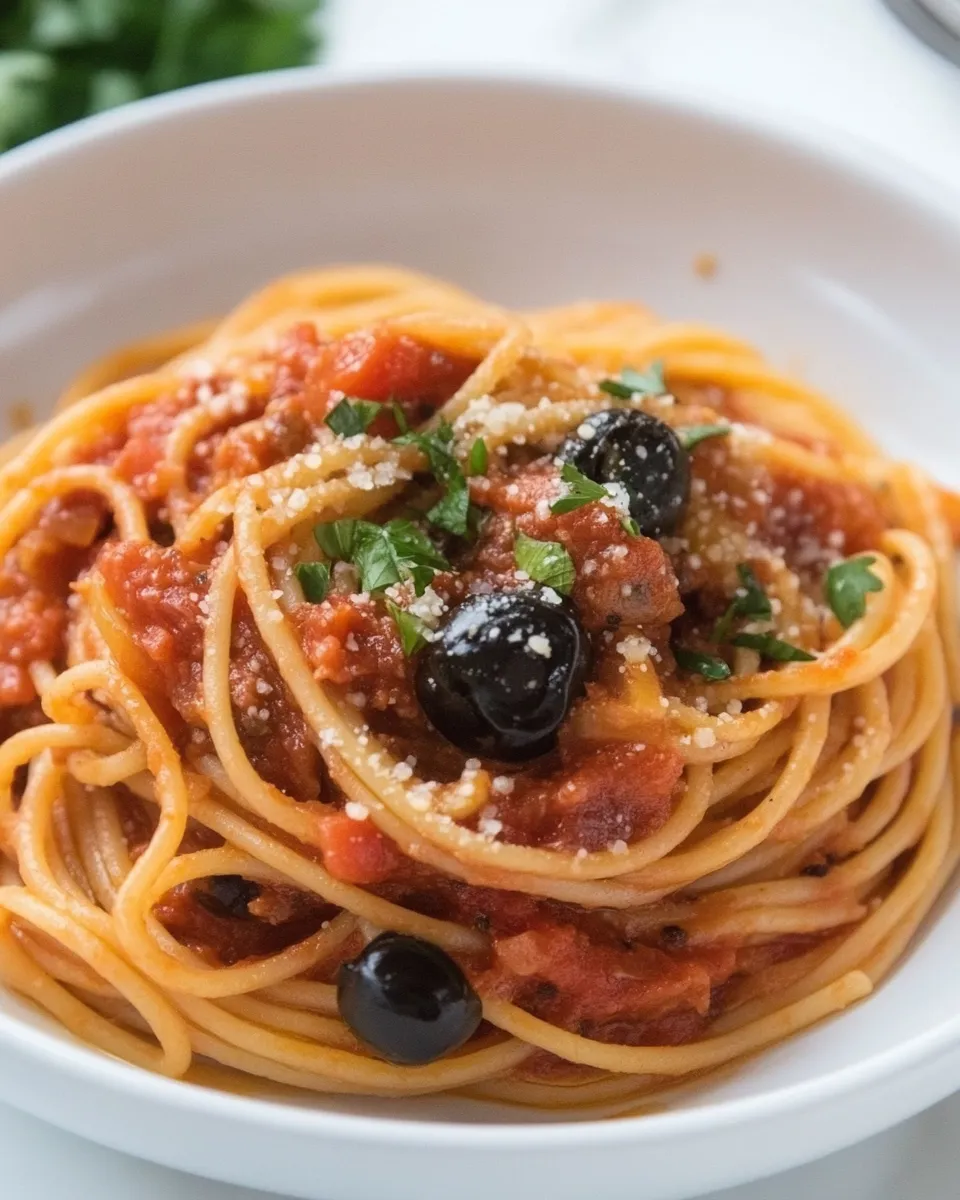 Delicious Pasta Puttanesca Recipe picture