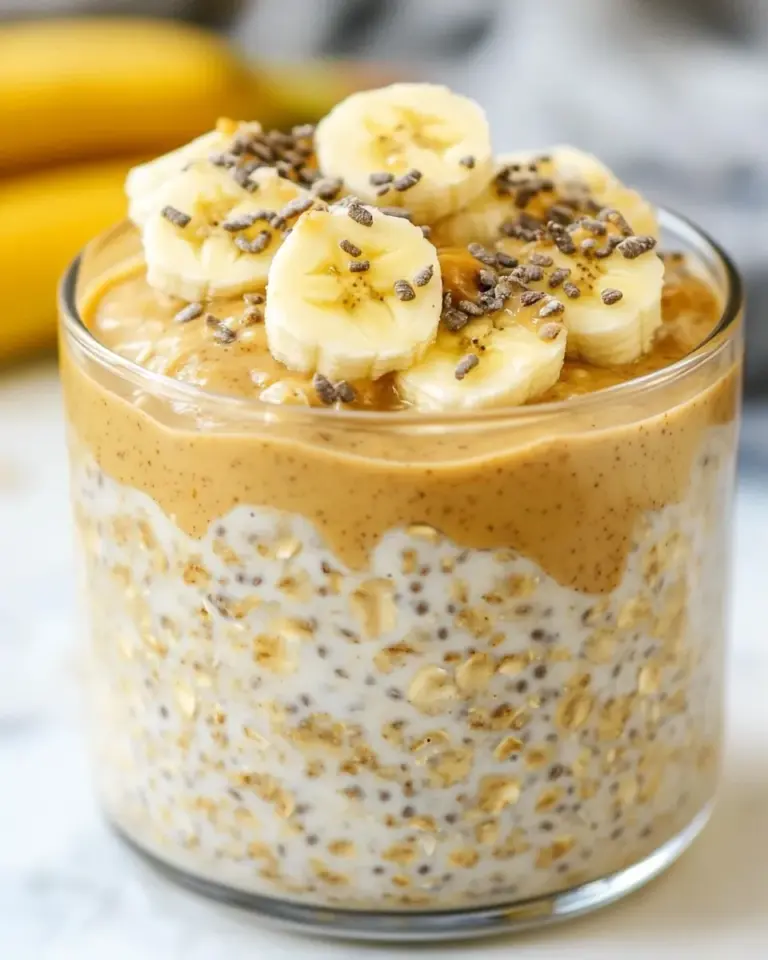 Homemade Peanut Butter Banana Overnight Oats photo