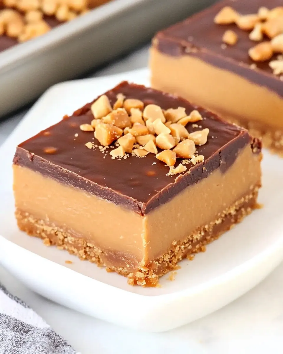 Homemade Peanut Butter Bars Recipe photo