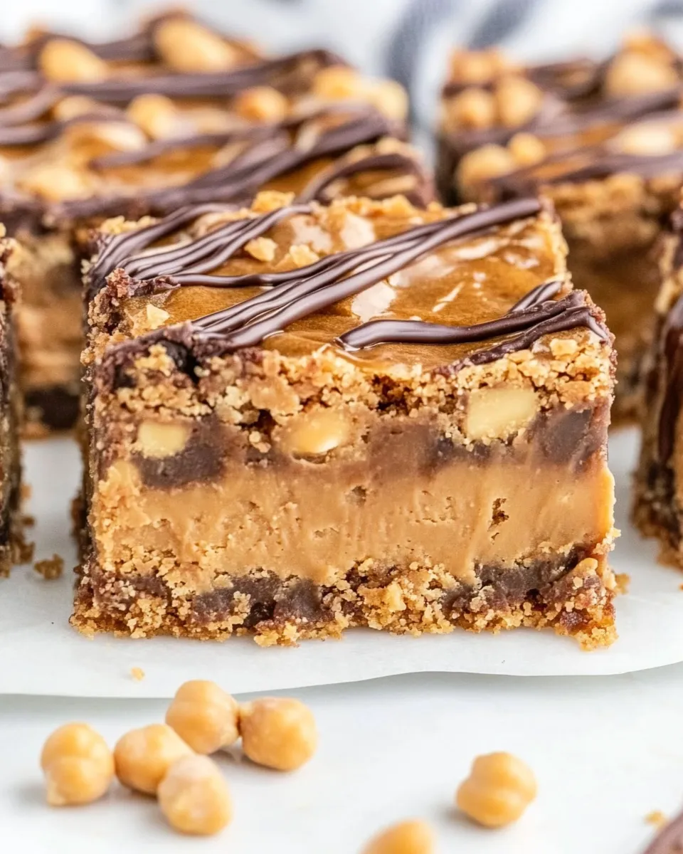 Best Peanut Butter Chickpea Blondies shot