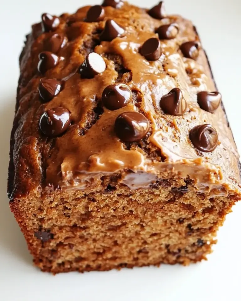 Homemade Peanut Butter Chocolate Chip Banana Bread photo