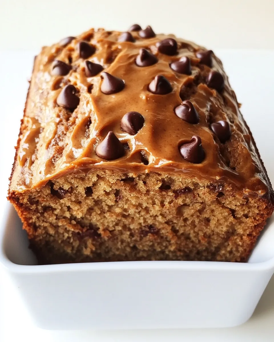 Classic Peanut Butter Chocolate Chip Banana Bread image