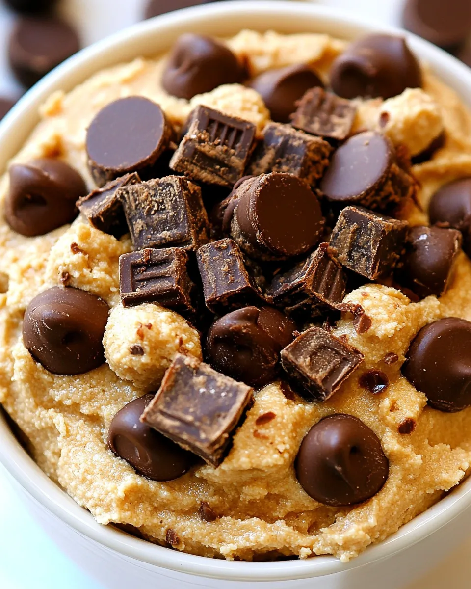 Delicious Peanut Butter Cookie Dough Dip shot