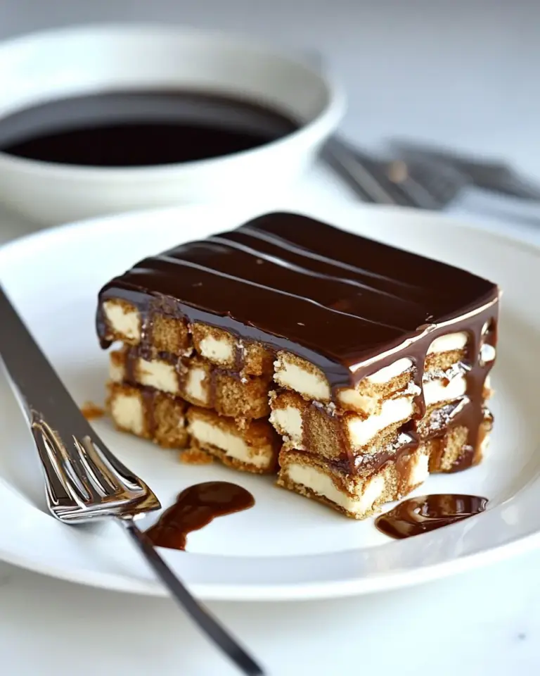 Homemade Peanut Butter Cup Eclair Cake photo