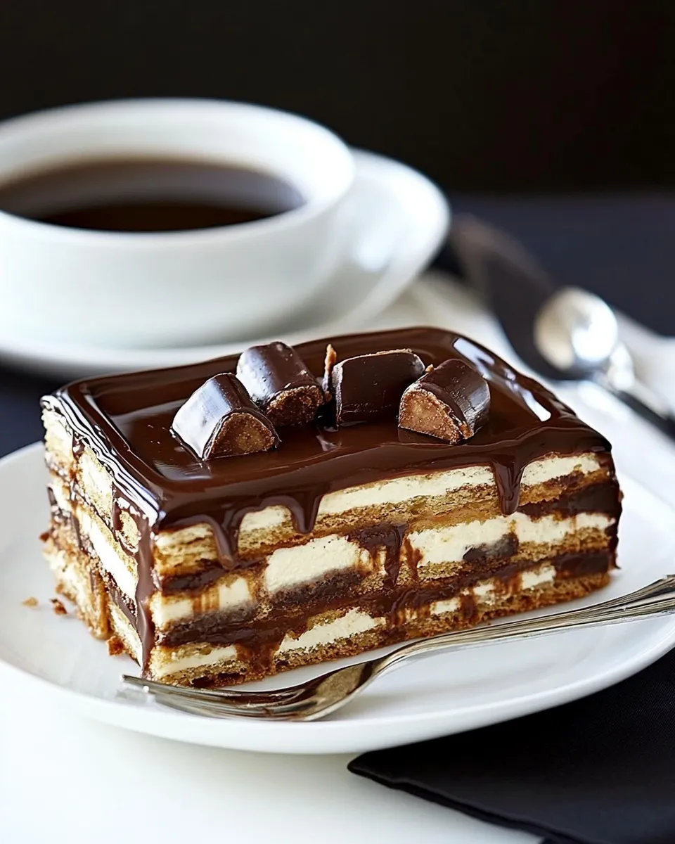 Classic Peanut Butter Cup Eclair Cake image