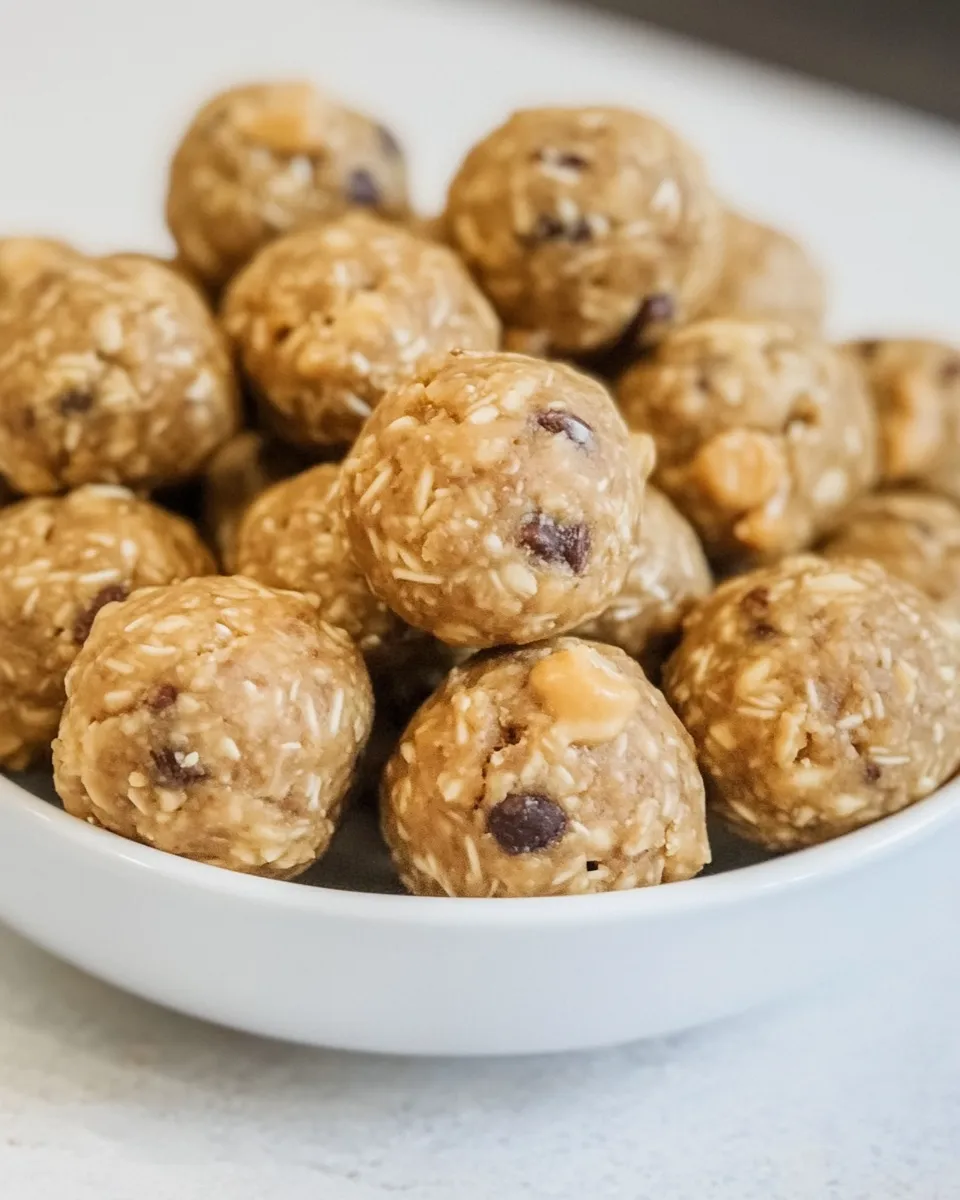 Delicious Peanut Butter Energy Balls shot