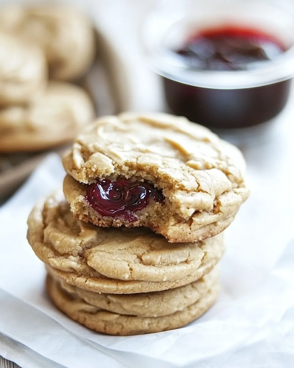 Delicious Peanut Butter and Jelly Cookies Recipe recipe photo