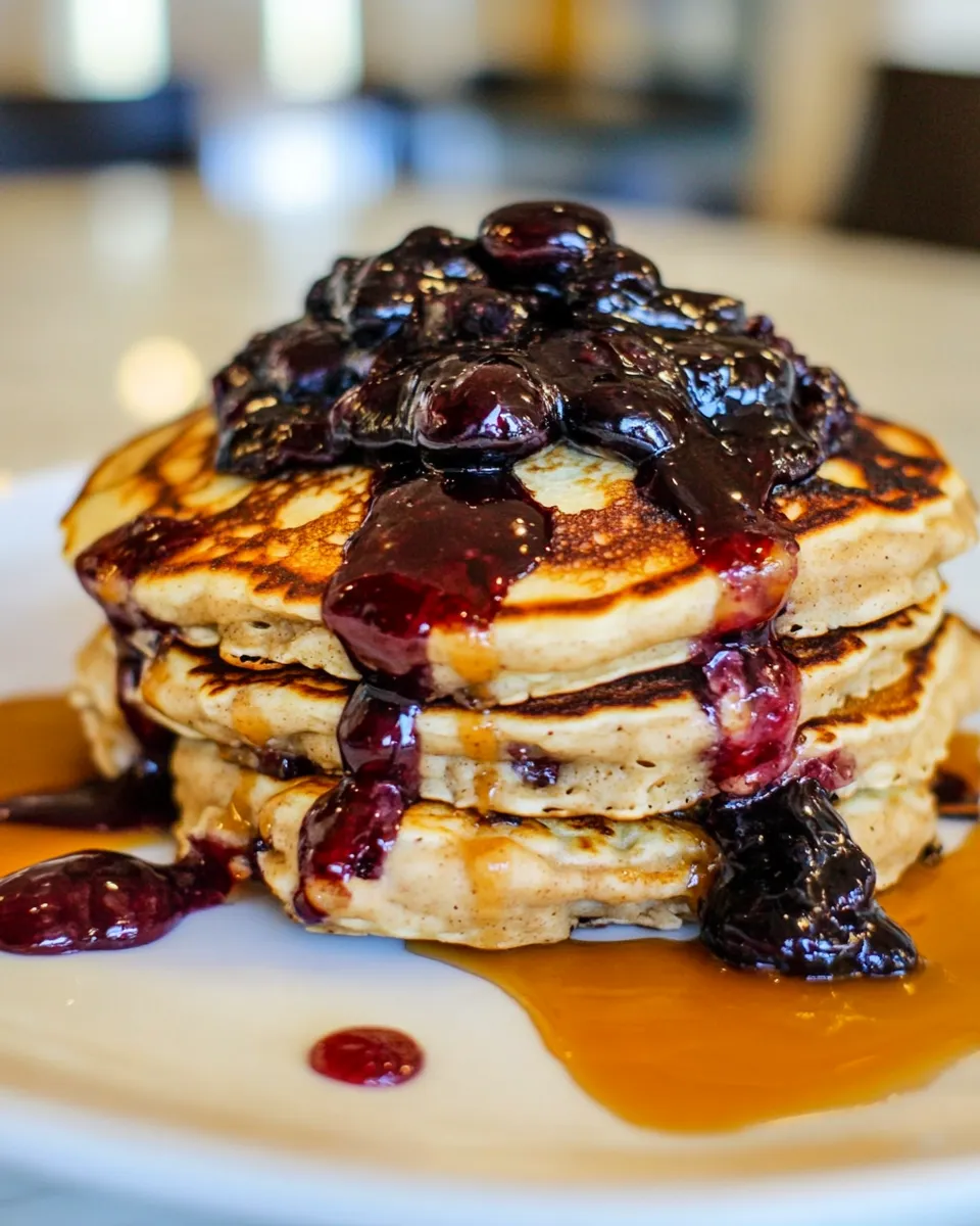 Classic Peanut Butter and Jelly Pancakes. image