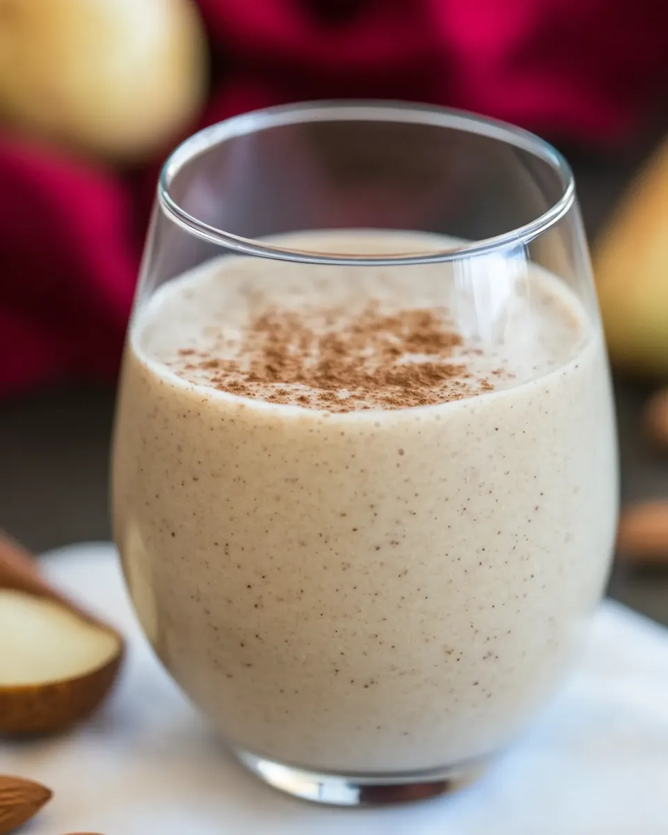 Easy Pear Smoothie With Almond Butter recipe photo