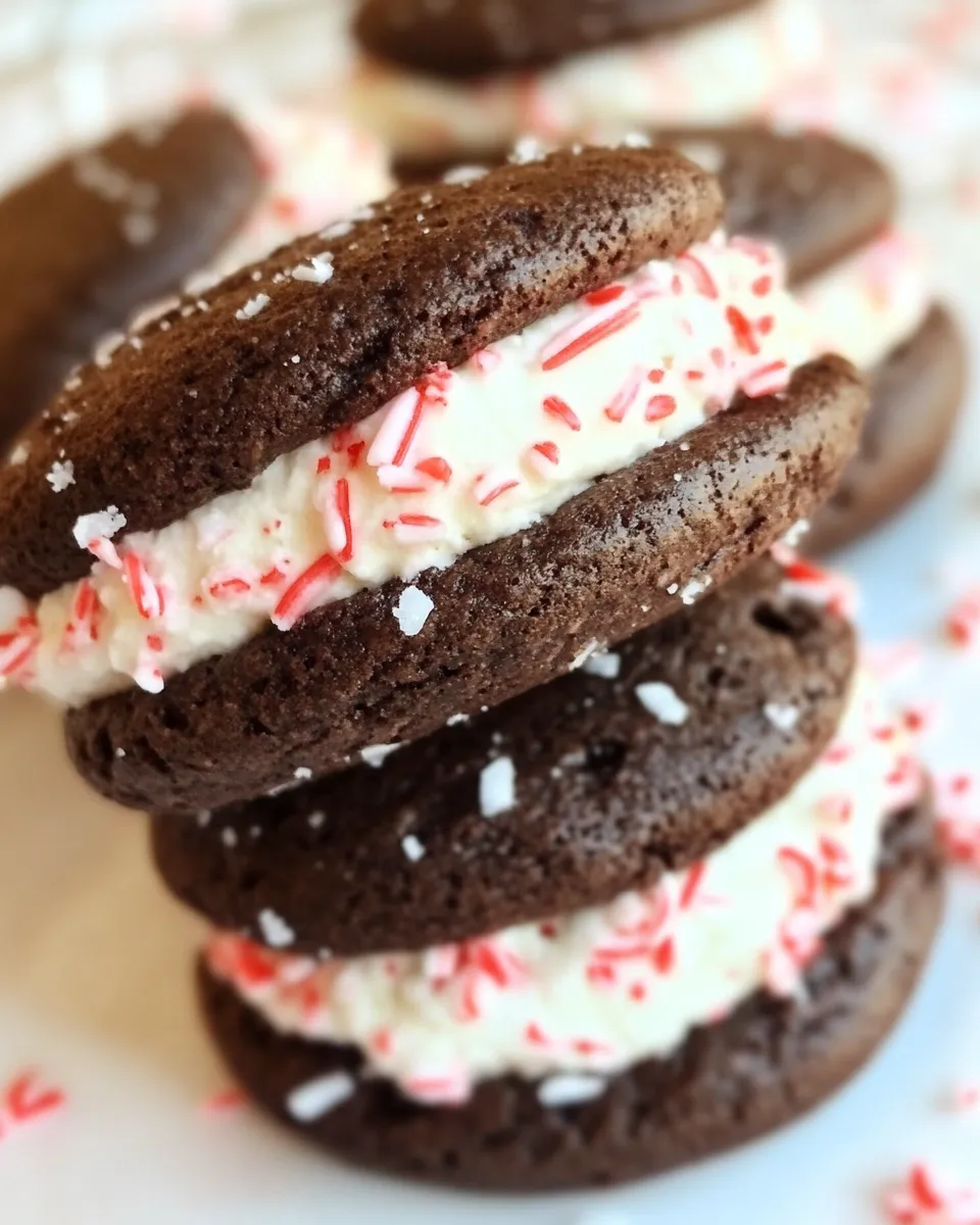 Easy Peppermint Whoopie Pies recipe photo